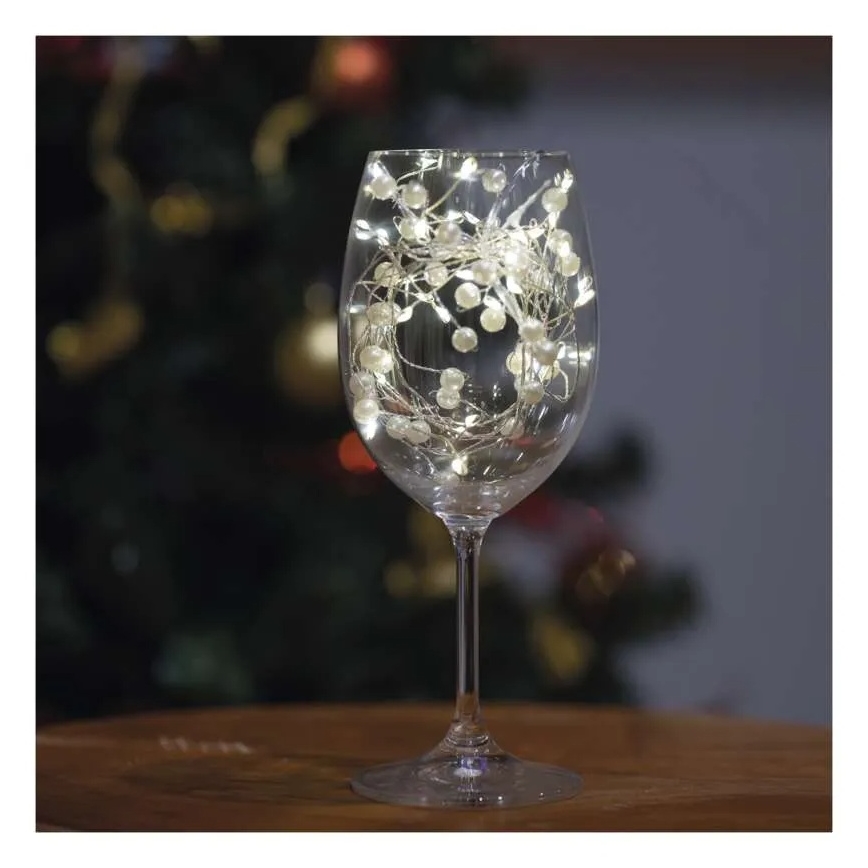 LED-jouluvalosarja 40xLED/3xAA 1,5 m lämmin valkoinen