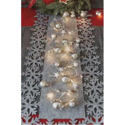 LED jouluvalot 20xLED/2xAA 2,2 m lämmin valkoinen