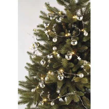 LED jouluvalot 20xLED/2xAA 2,2 m lämmin valkoinen