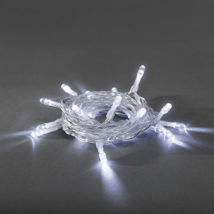 LED Jouluvalot 20xLED/2xAA 3,35m kylmä valkoinen