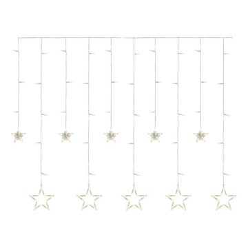 LED-jouluverho 115xLED/1,35W 6,85x1,05 m lämmin valkoinen