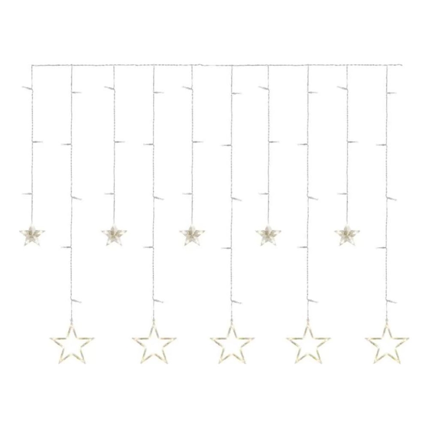 LED-jouluverho 115xLED/1,35W 6,85x1,05 m lämmin valkoinen