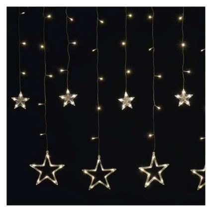 LED-jouluverho 115xLED/1,35W 6,85x1,05 m lämmin valkoinen