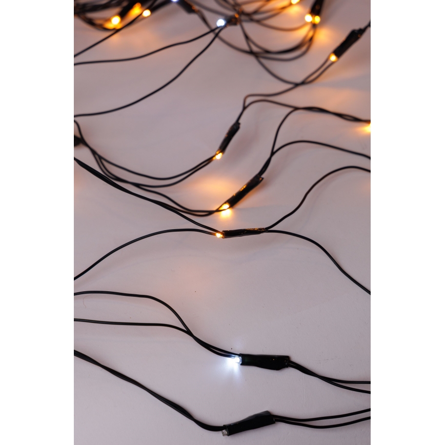 LED Jouluverho ulos NET 240xLED/7,2W/230V 1,5x2 m IP44 lämpimänvalkoinen