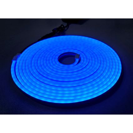 LED Joustava nauha NEON LED/10W/230V 5 m IP65 sininen
