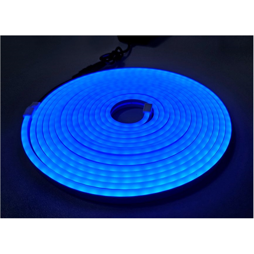 LED Joustava nauha NEON LED/10W/230V 5 m IP65 sininen