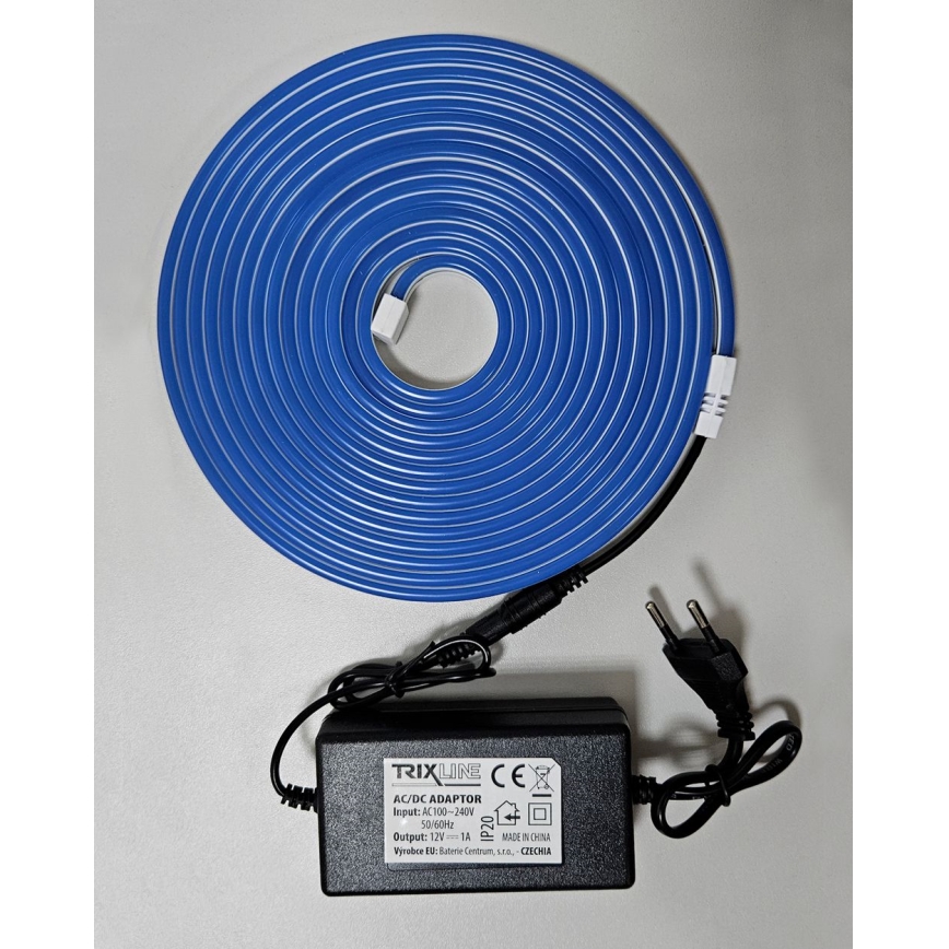 LED Joustava nauha NEON LED/10W/230V 5 m IP65 sininen