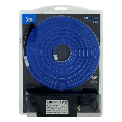 LED Joustava nauha NEON LED/10W/230V 5 m IP65 sininen