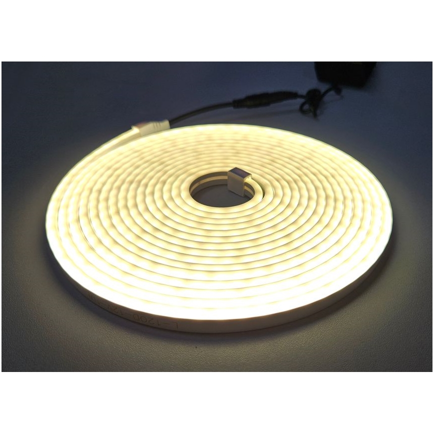 LED Joustava nauha NEON LED/10W/230V 5 m IP65 valkoinen