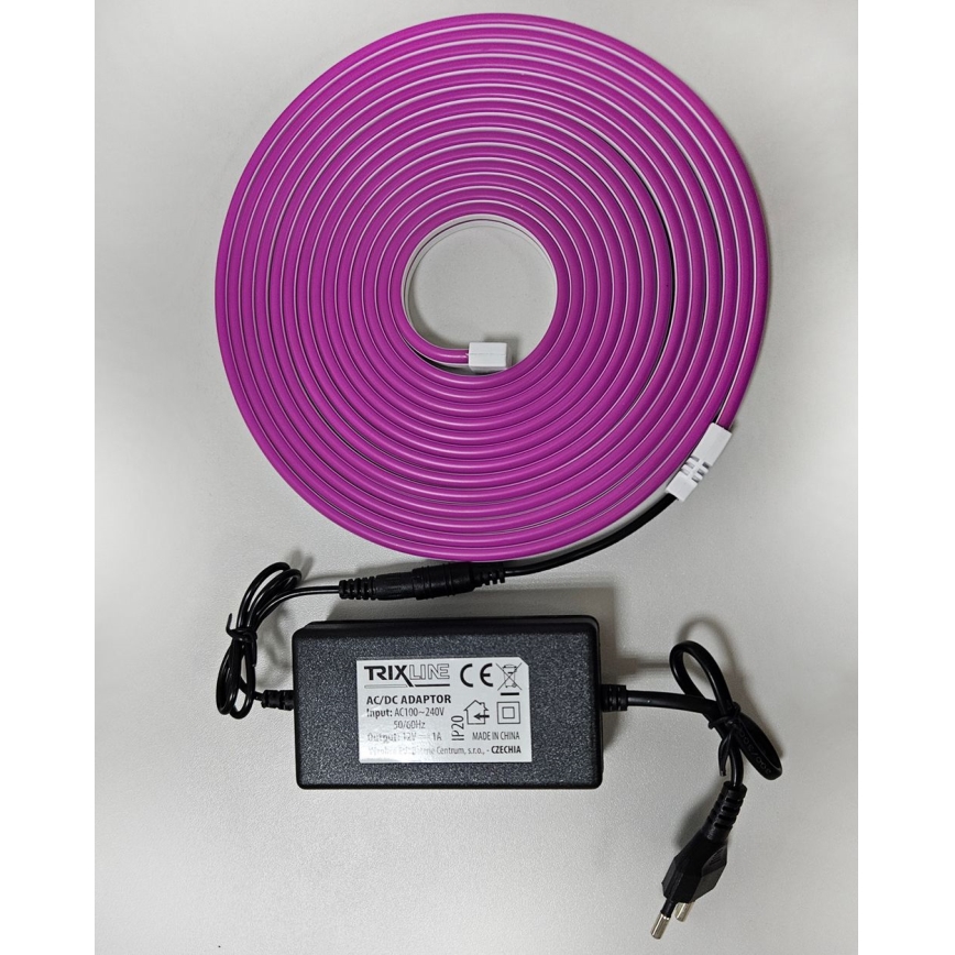 LED Joustava nauha NEON LED/10W/230V 5 m IP65 violetti