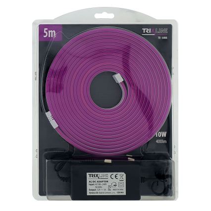 LED Joustava nauha NEON LED/10W/230V 5 m IP65 violetti