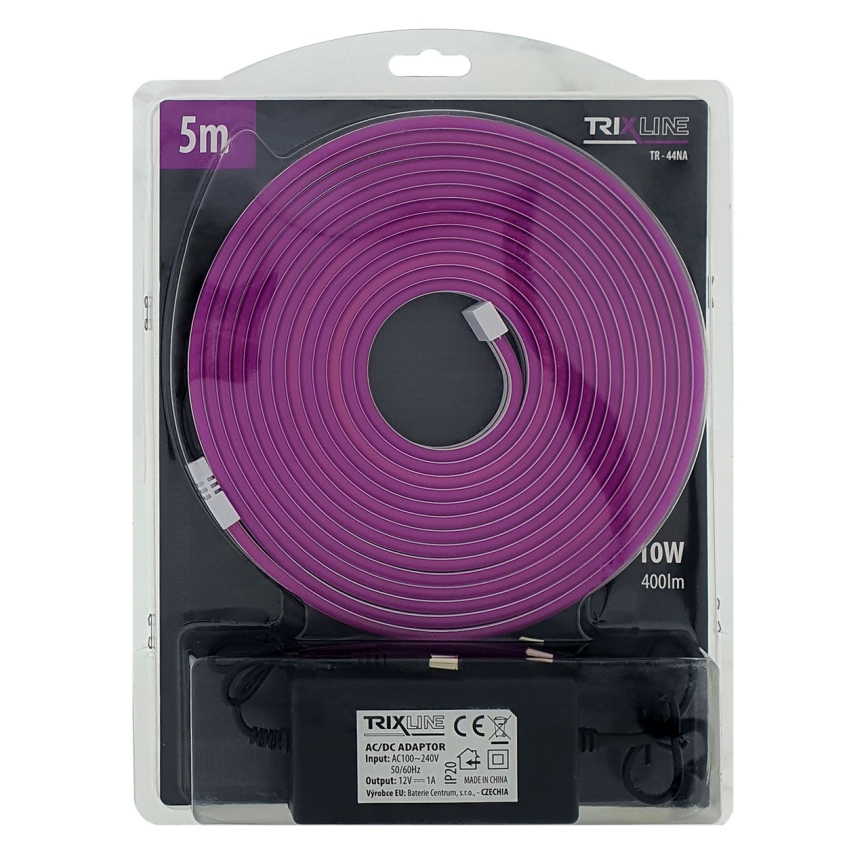 LED Joustava nauha NEON LED/10W/230V 5 m IP65 violetti