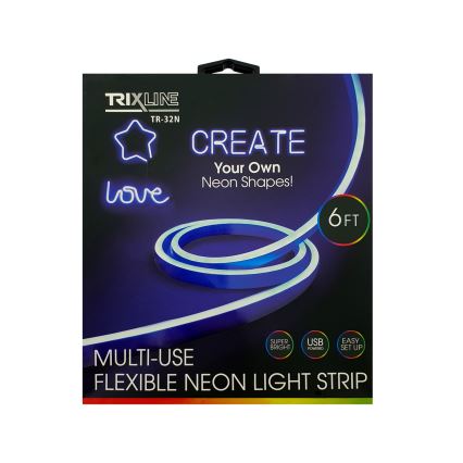 LED Joustava nauha NEON LED/5V USB 1,8 m sininen