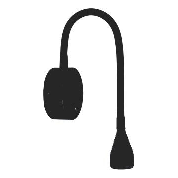 LED Joustava pieni lamppu IONAS LED/3W/230V 3000K musta