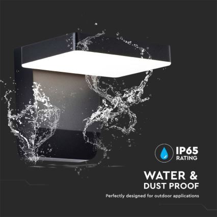 LED joustava seinävalo LED/17W/230V IP65 3000K musta