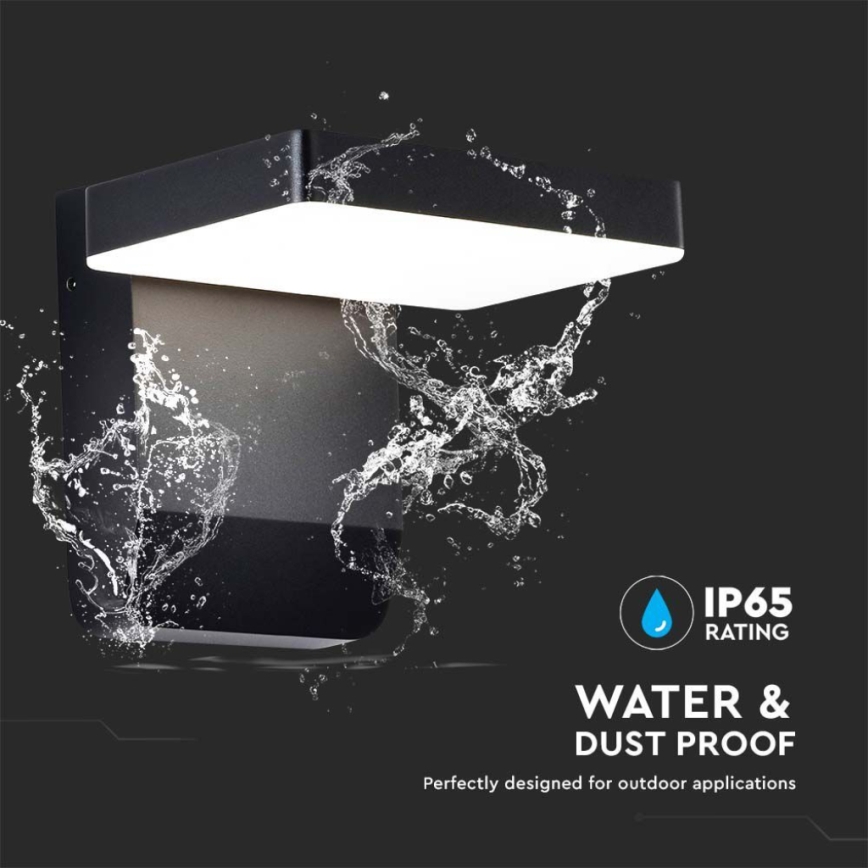 LED joustava seinävalo LED/17W/230V IP65 4000K musta
