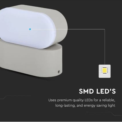 LED Joustava ulkoseinävalaisin LED/5W/230V IP65