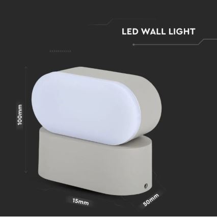 LED Joustava ulkoseinävalaisin LED/5W/230V IP65