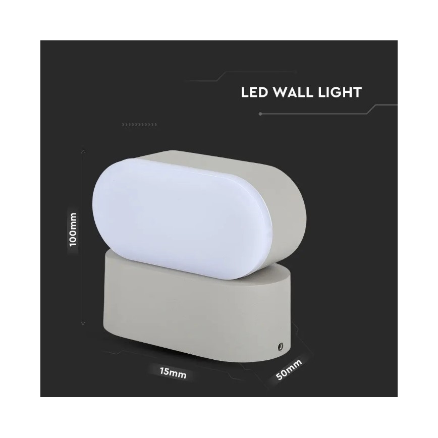 LED Joustava ulkoseinävalaisin LED/5W/230V IP65