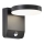 LED joustava ulkoseinävalo anturilla LED/17W/230V IP65 3000K musta