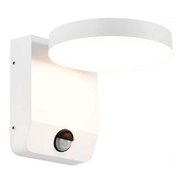 LED joustava ulkoseinävalo anturilla LED/17W/230V IP65 4000K valkoinen