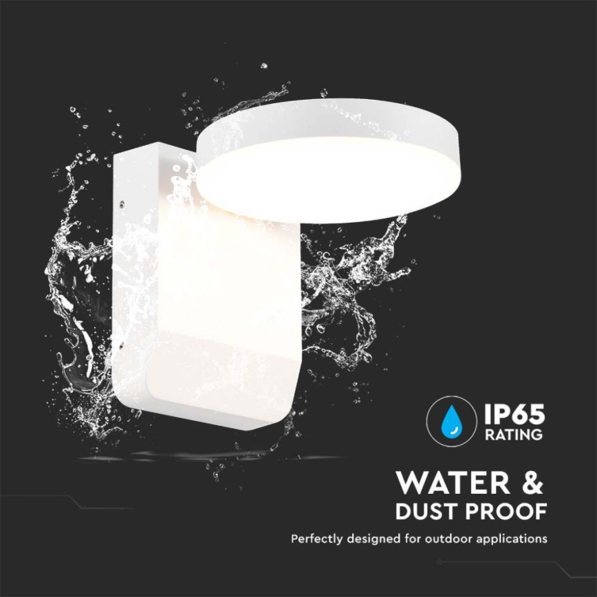LED joustava ulkoseinävalo LED/17W/230V IP65 4000K valkoinen