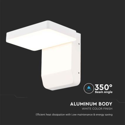 LED joustava seinävalo LED/17W/230V IP65 4000K valkoinen