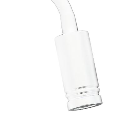 LED Joustava wall pieni lamppu kanssa USB BASE 1xLED/8W+1xLED/2W/230V valkoinen/hopea