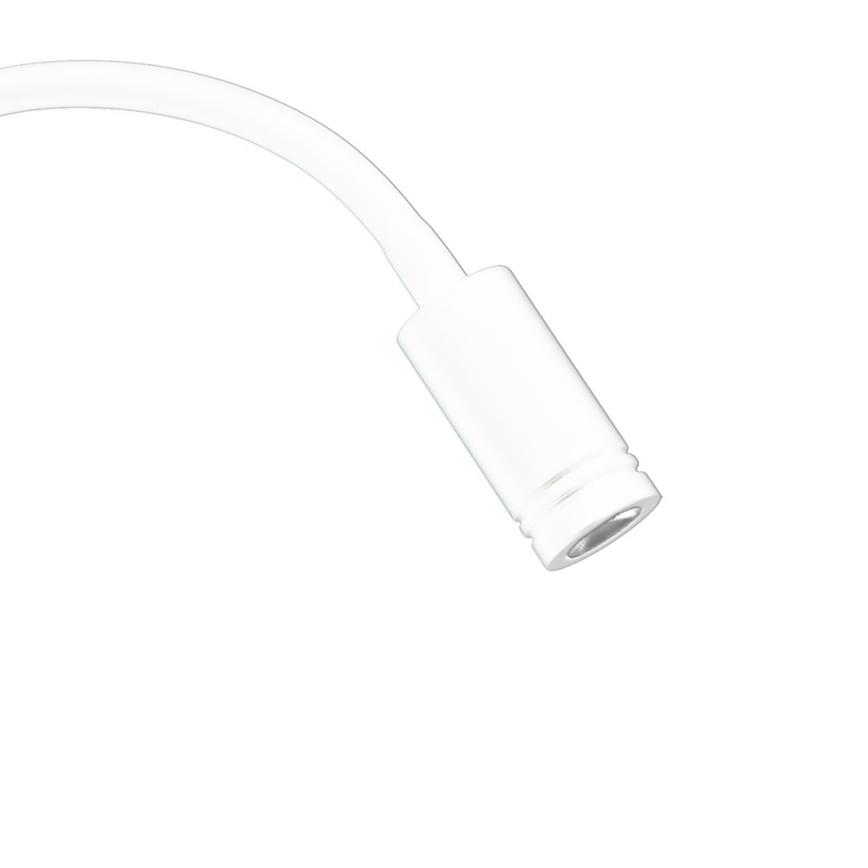 LED Joustava wall pieni lamppu kanssa USB BASE 1xLED/8W + 1xLED/2W/230V valkoinen