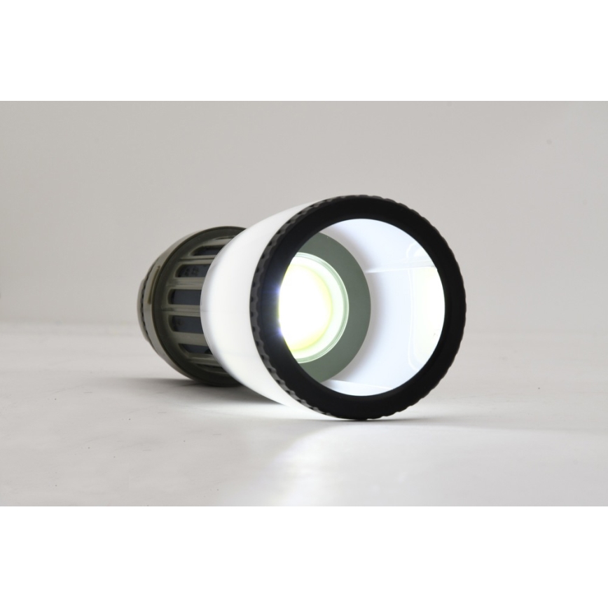 LED Kannettava ladattava lamppu hyönteisansalla LED/2W/1800mAh/3xAAA IPX4 vihreä