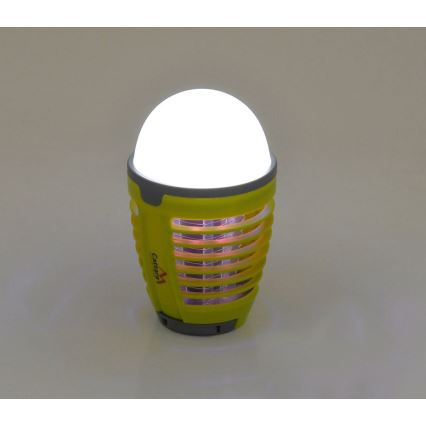 LED Kannettava ladattava lamppu hyönteisansalla LED/2W/3,7V 1800 mAh IPX4 vihreä