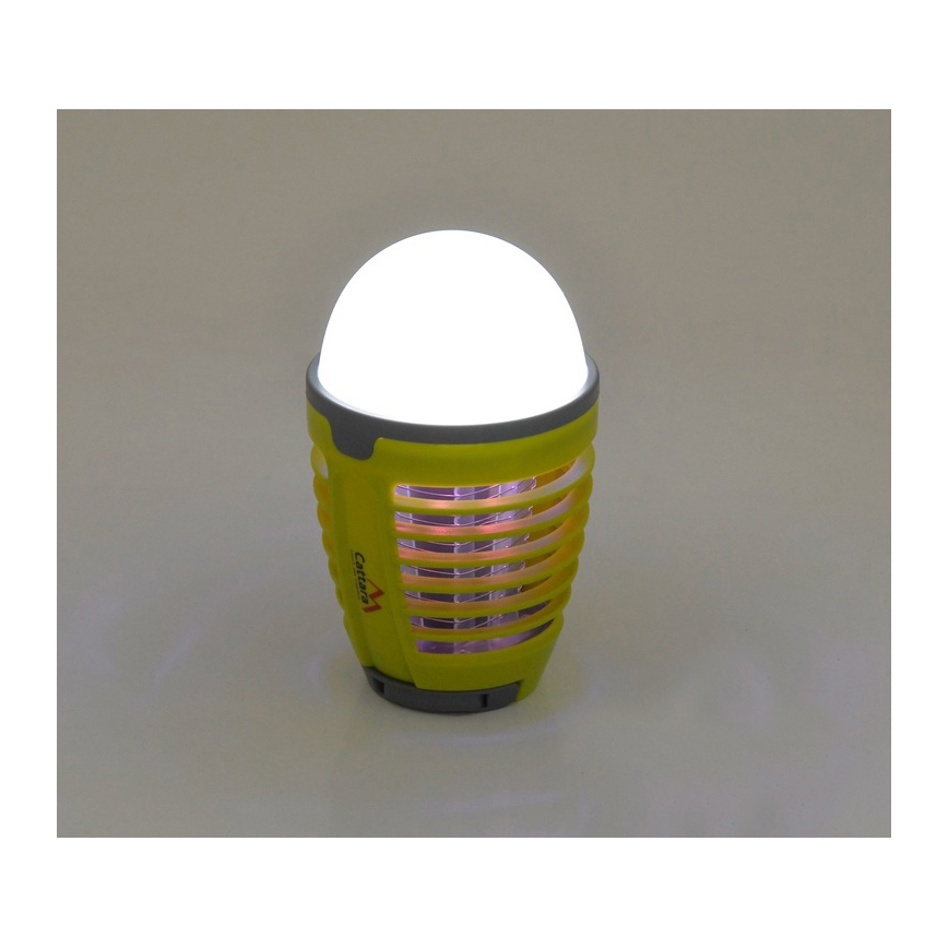 LED Kannettava ladattava lamppu hyönteisansalla LED/2W/3,7V 1800 mAh IPX4 vihreä
