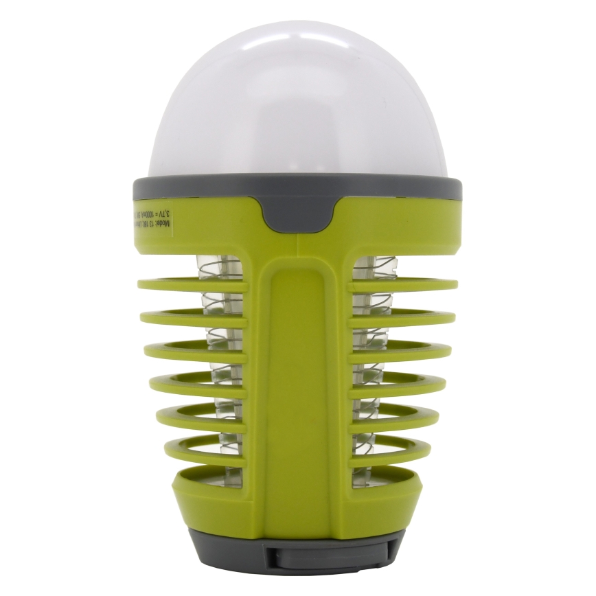 LED Kannettava ladattava lamppu hyönteisansalla LED/2W/3,7V 1800 mAh IPX4 vihreä