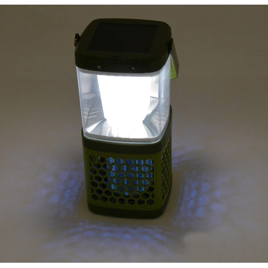 LED Kannettava ladattava lamppu hyönteisansalla LED/3W/1800mAh vihreä