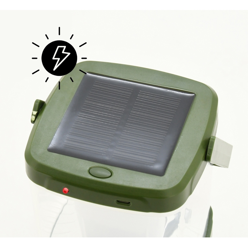 LED Kannettava ladattava lamppu hyönteisansalla LED/3W/1800mAh vihreä