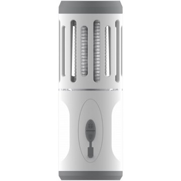 LED Kannettava ladattava lamppu hyönteisloukun kanssa LED/6W/1800 mAh IPX4 valkoinen/harmaa
