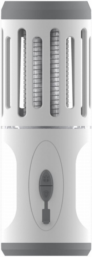 LED Kannettava ladattava lamppu hyönteisloukun kanssa LED/6W/1800 mAh IPX4 valkoinen/harmaa
