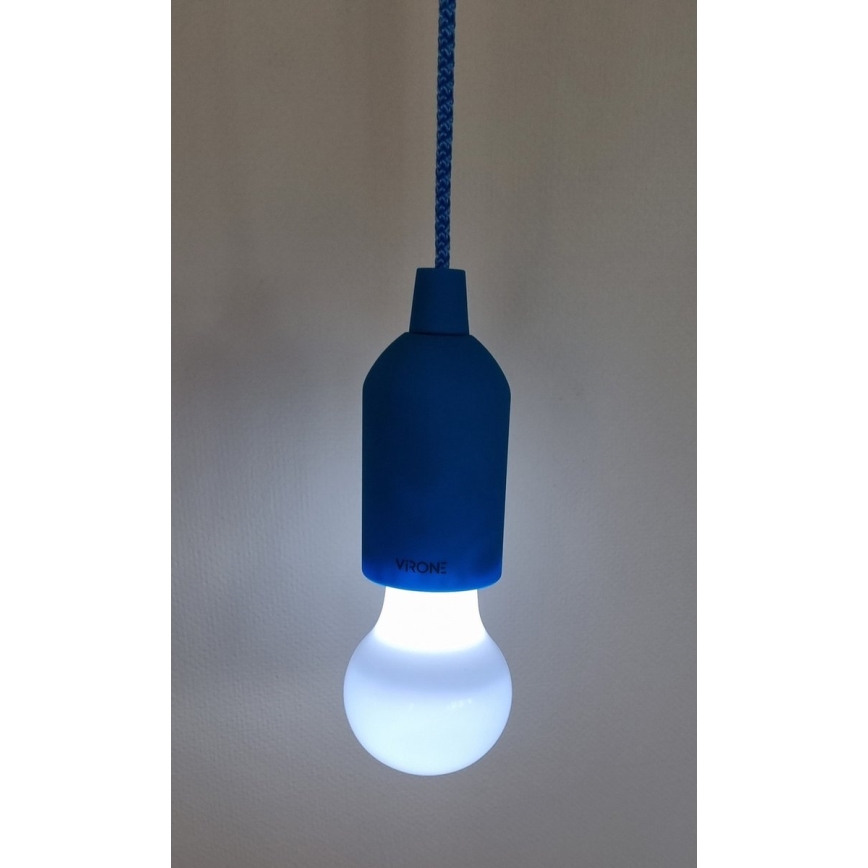 LED Kannettava lamppu LED/1W/3xAAA sininen