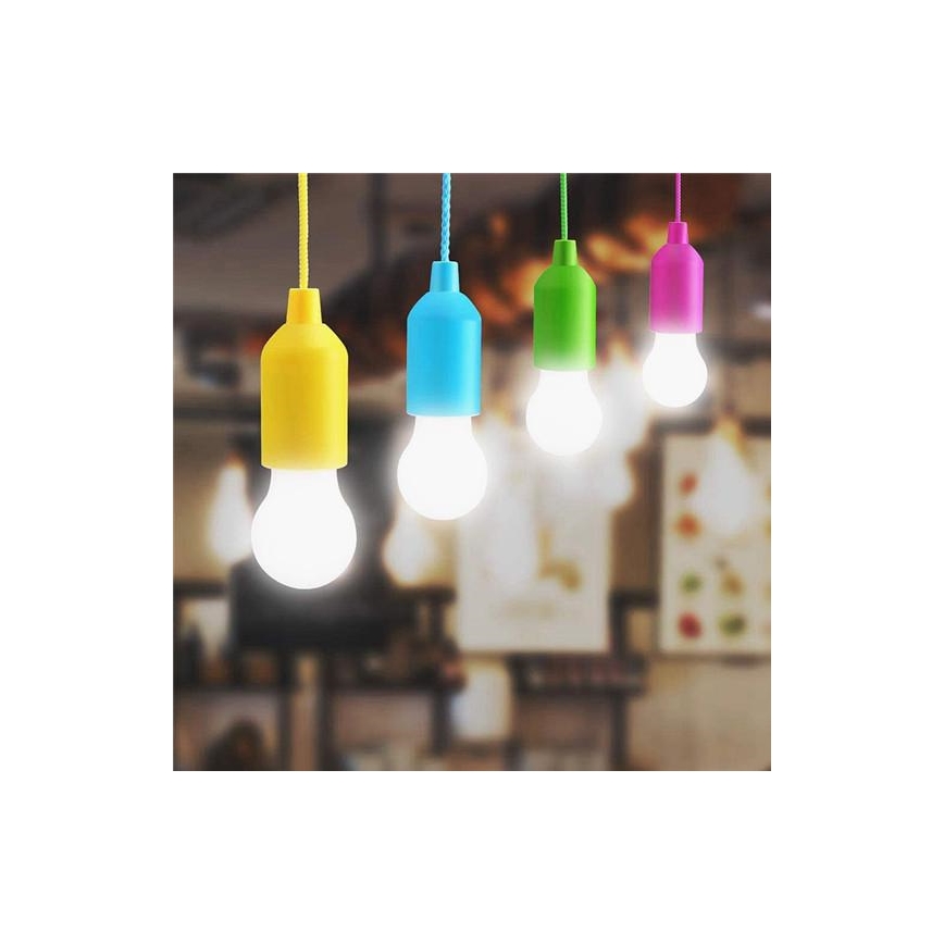 LED Kannettava lamppu LED/1W/3xAAA sininen