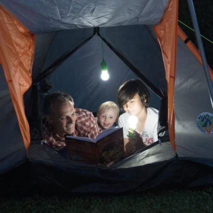 LED Kannettava lamppu LED/1W/3xAAA vihreä