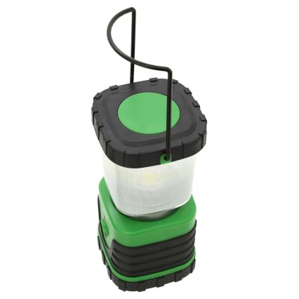 LED Kannettava lamppu LED/3xLR20 IP44 musta/vihreä