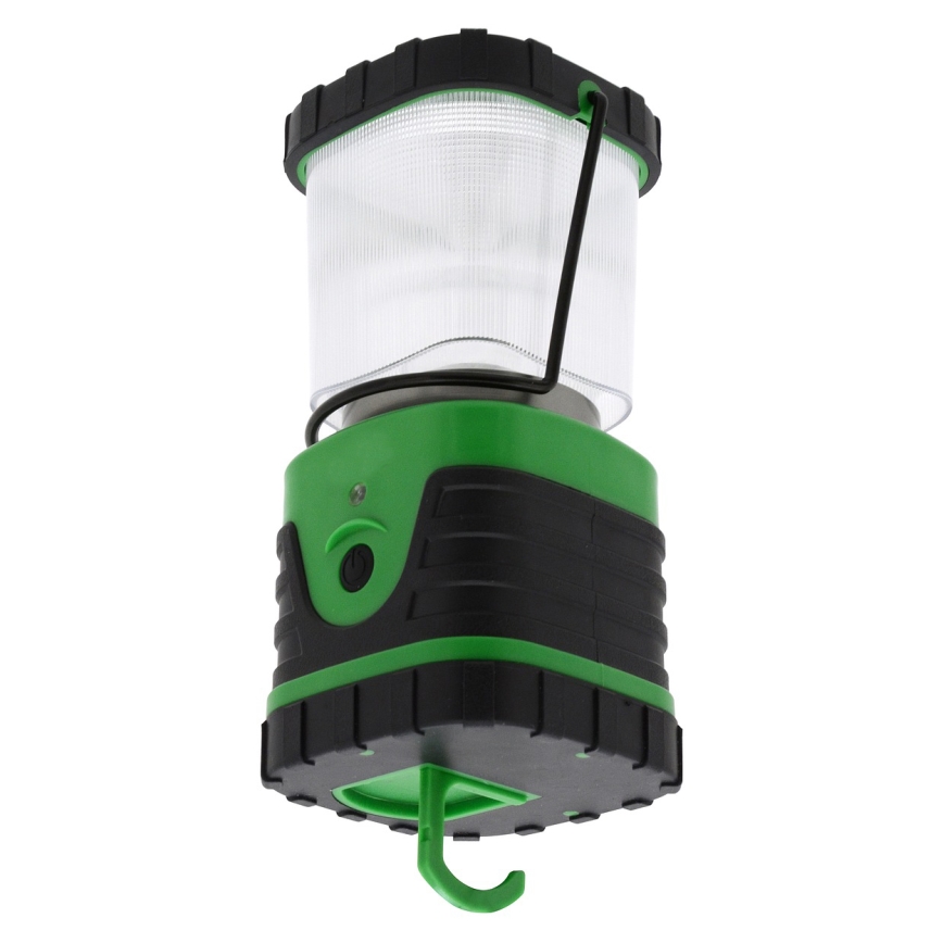 LED Kannettava lamppu LED/3xLR20 IP44 musta/vihreä