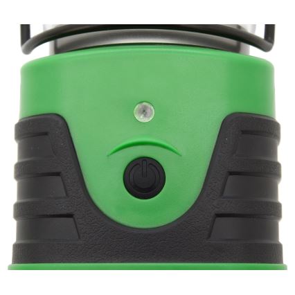LED Kannettava lamppu LED/3xLR20 IP44 musta/vihreä