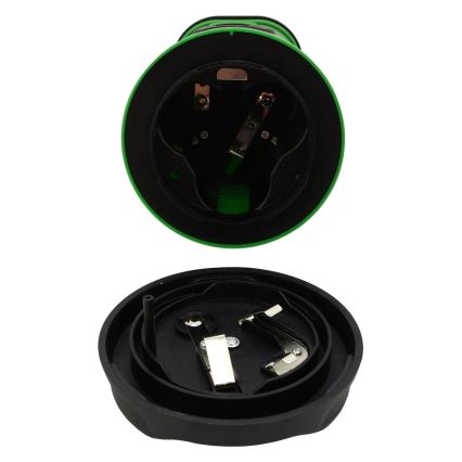 LED Kannettava lamppu LED/3xLR20 IP44 musta/vihreä + kaukosäädin