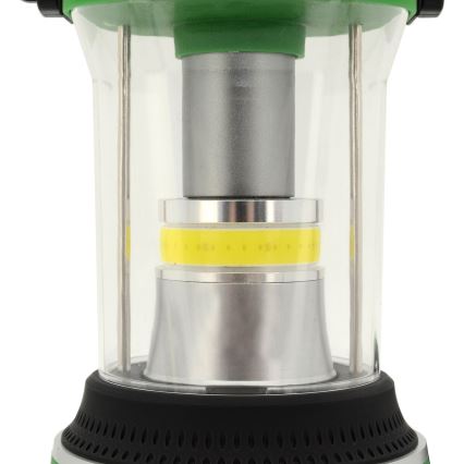 LED Kannettava lamppu LED/3xLR20 IP44 musta/vihreä + kaukosäädin