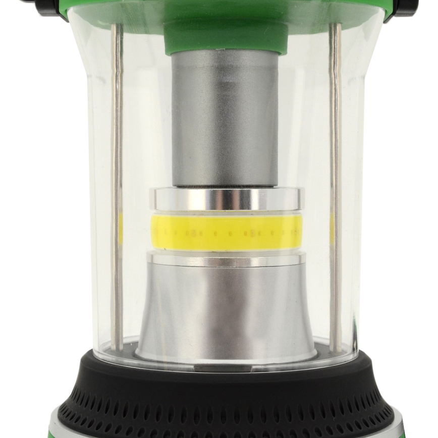 LED Kannettava lamppu LED/3xLR20 IP44 musta/vihreä + kaukosäädin