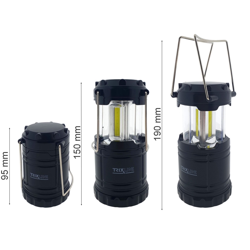 LED kannettava retkeily lamppu 3xLED/3W/3xAAA 6400K