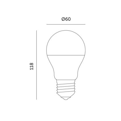 LED Kasvipolttimo PLANTY E27/11W/230V 1200K valkoinen