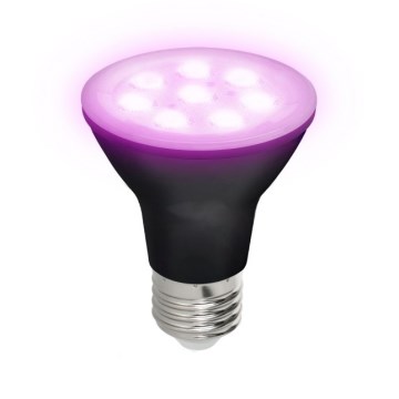 LED Kasvipolttimo PLANTY E27/7W/230V 1200K musta