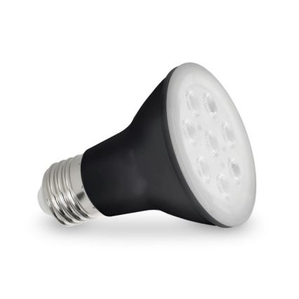 LED Kasvipolttimo PLANTY E27/7W/230V 1200K musta